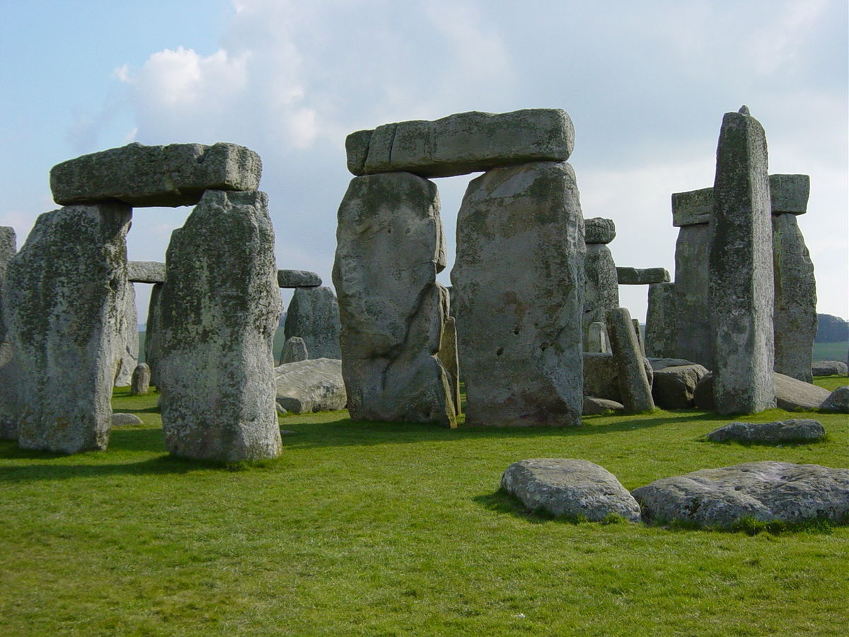 Stonehenge standing stones at sunrise
